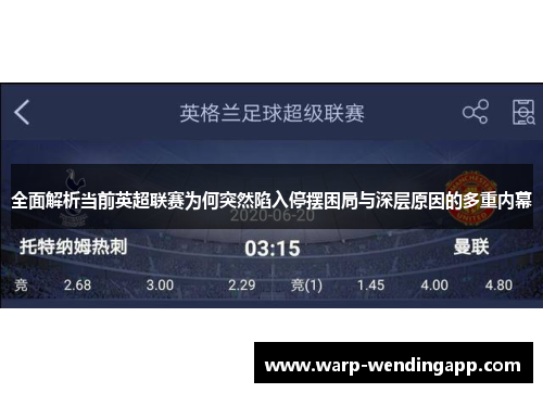 全面解析当前英超联赛为何突然陷入停摆困局与深层原因的多重内幕