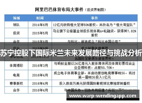 苏宁控股下国际米兰未来发展路径与挑战分析